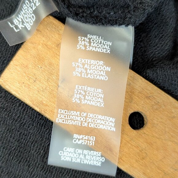 Karl Lagerfeld Paris Size Small Black Sweatshirt with Self Silhouette - Picture 14 of 15